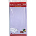 54'' X 108'' Lavender Rectangular Tablecover Plastic