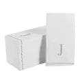 Letter J Silver Monogram Paper Dinner Napkins 14 Pack