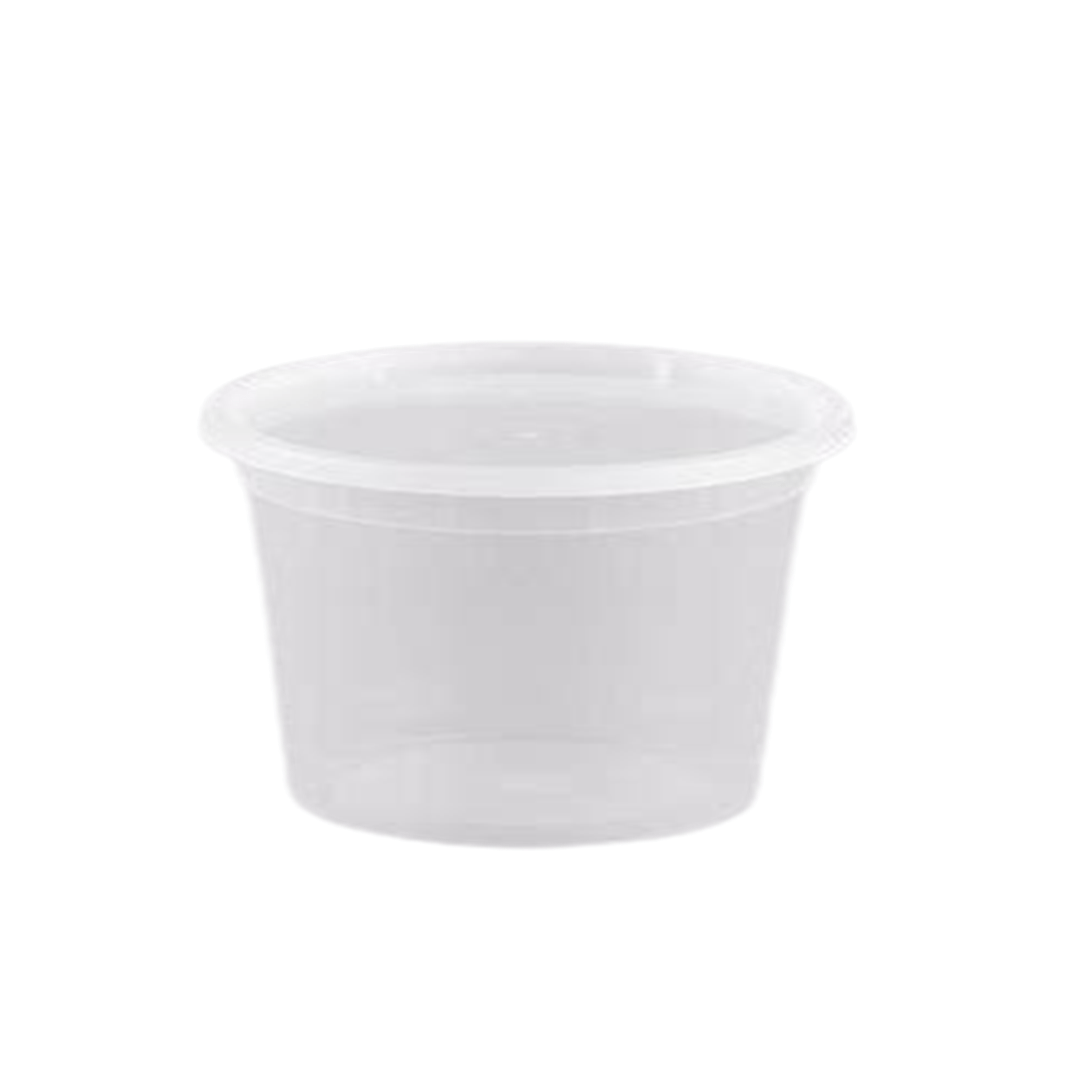 16oz Deli Container with Lids Lightweight Plastic Clear Plastic Round