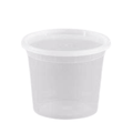 25oz Deli Container with Lid Light Weight Plastic Food Storage Container Round Clear