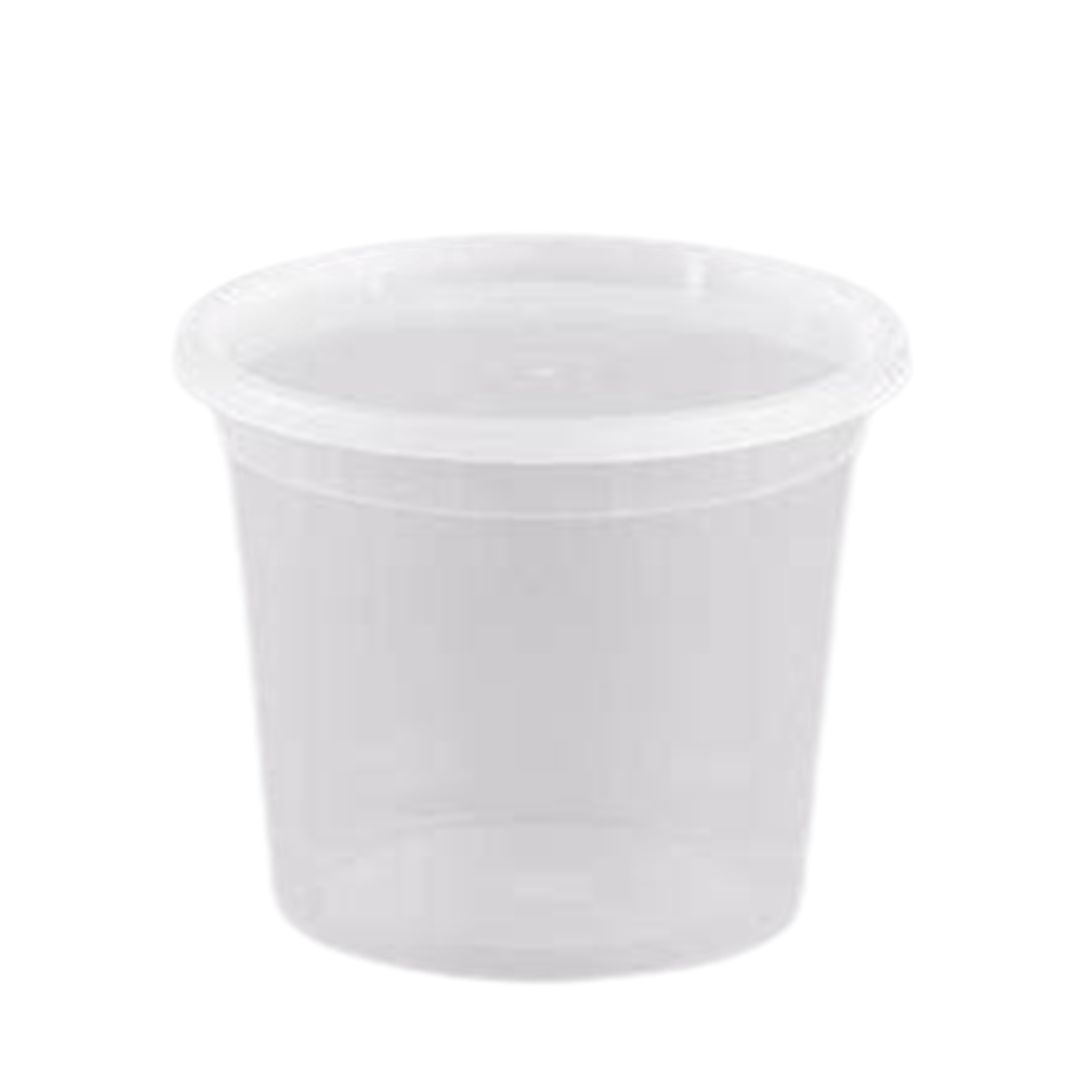 25oz Deli Container with Lid Light Weight Plastic Food Storage Container Round Clear