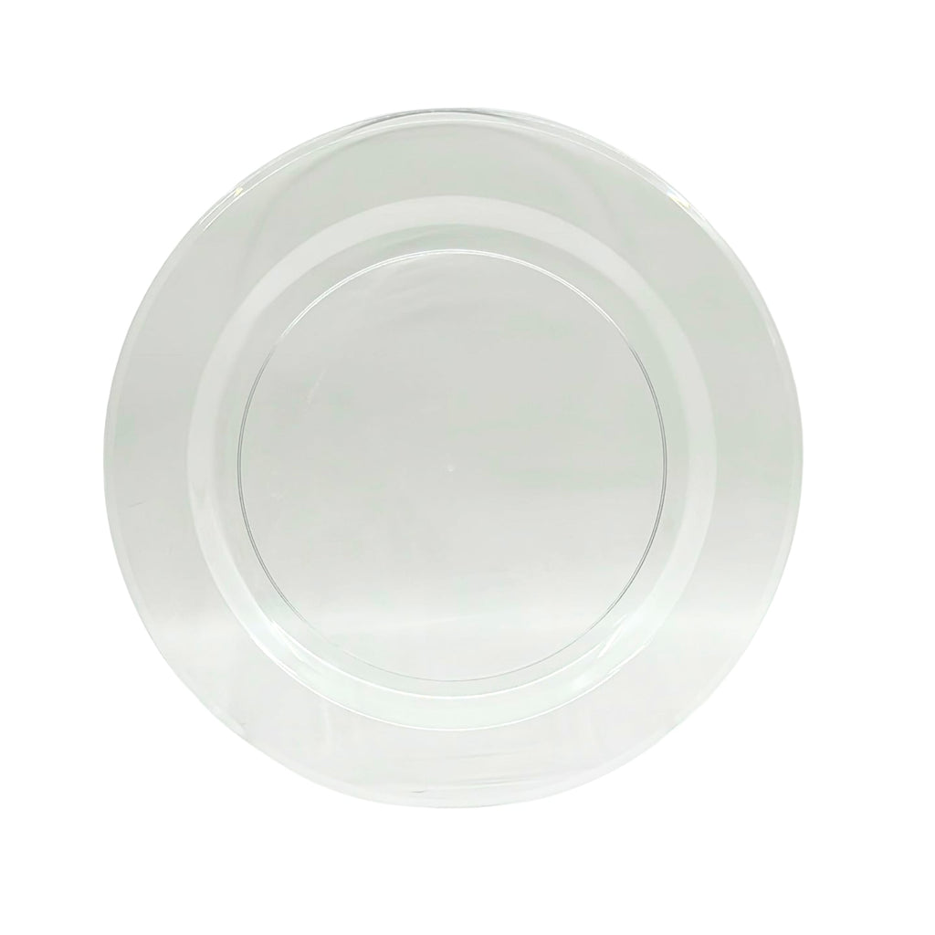 *WHOLESALE* 7.5" Clear Salad Plate Heavy weight Plastic Magnificence 320/Case