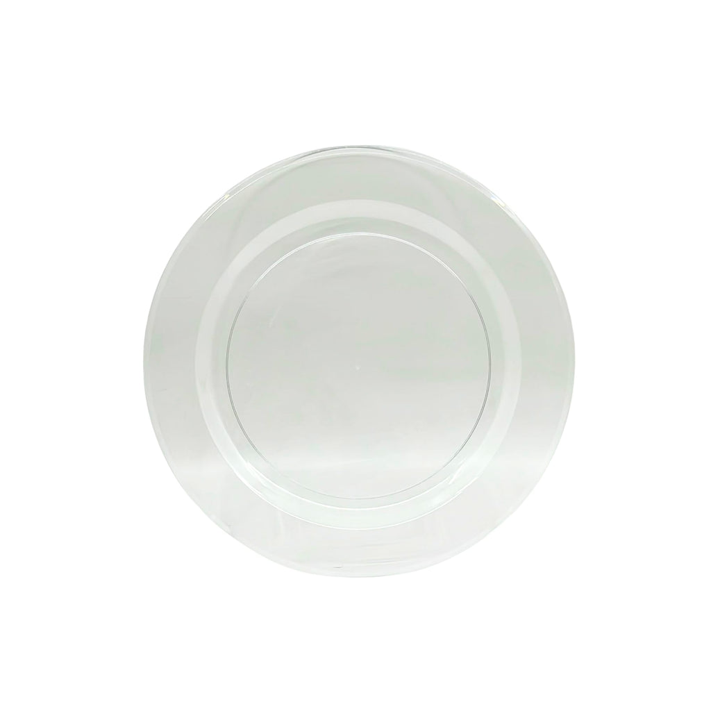 *WHOLESALE* 6.25" Clear Dessert Plate Heavy weight Plastic Magnificence 320/Case