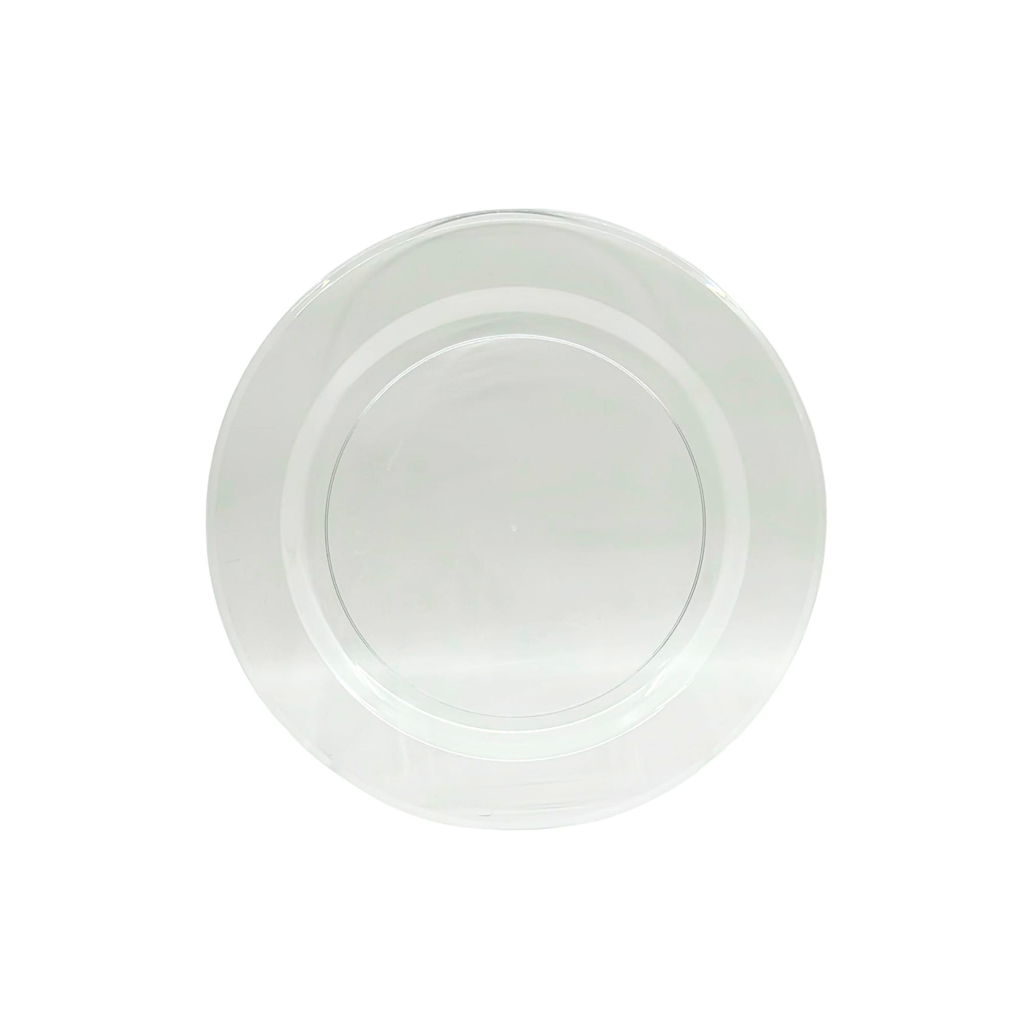 *WHOLESALE* 6.25" Clear Dessert Plate Heavy weight Plastic Magnificence 320/Case