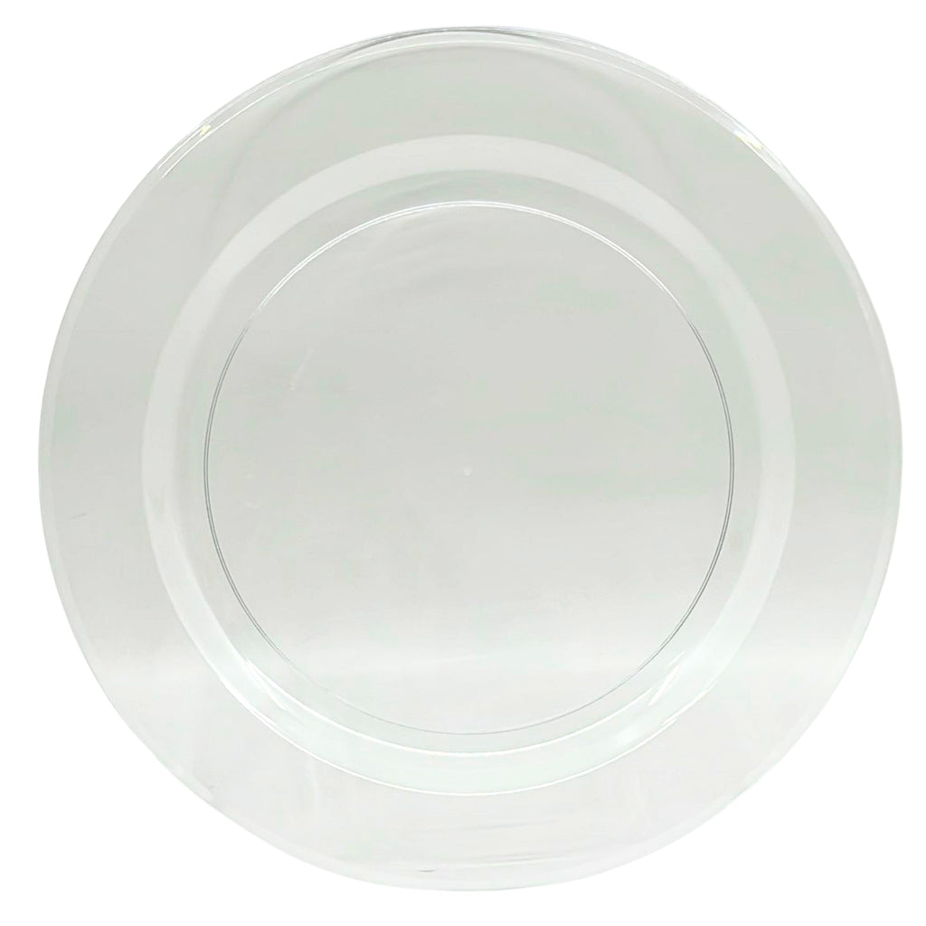 *JUMBO PACK* 9" Plate Clear Magnificence Heavy weight Plastic