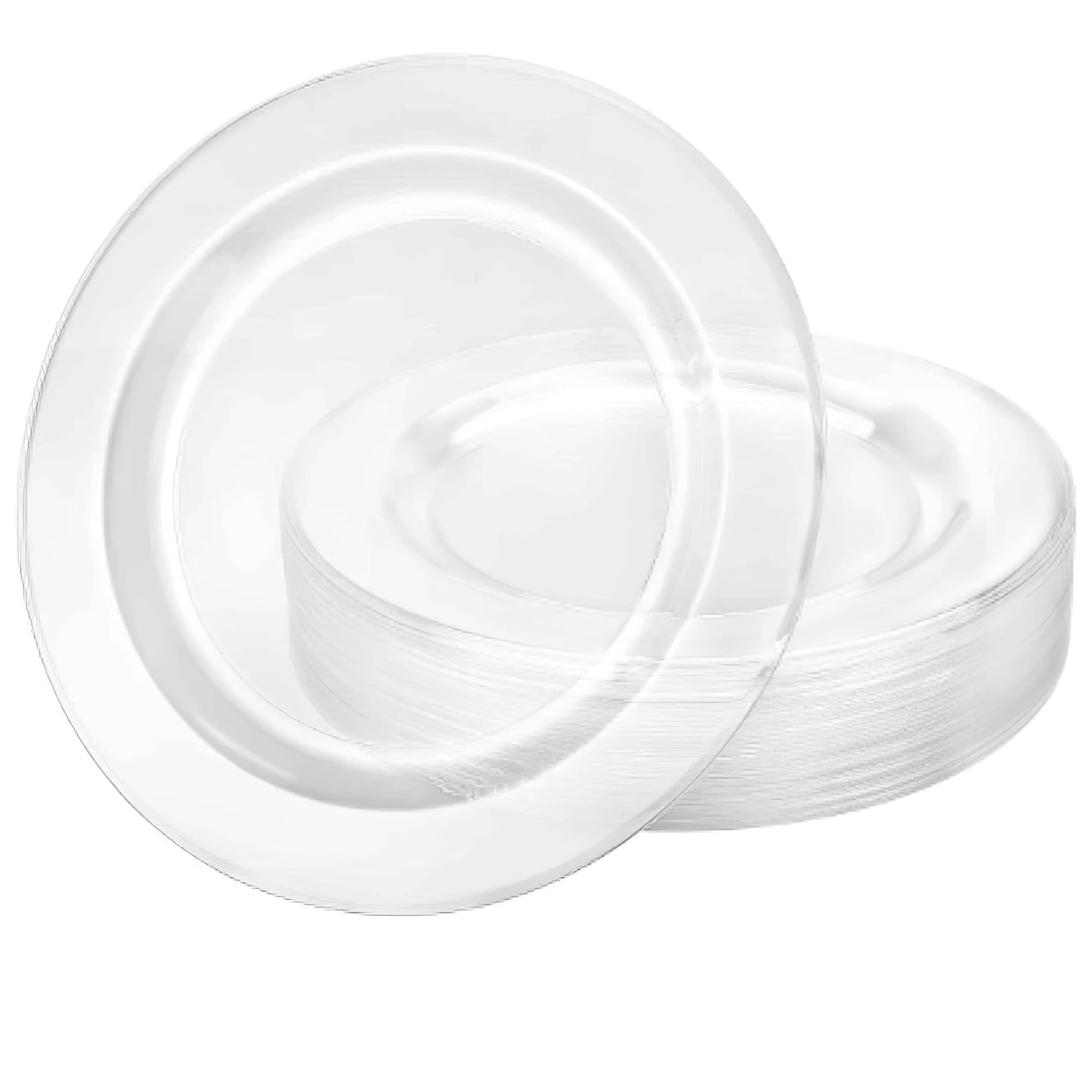 *JUMBO PACK* 9" Plate Clear Magnificence Heavy weight Plastic
