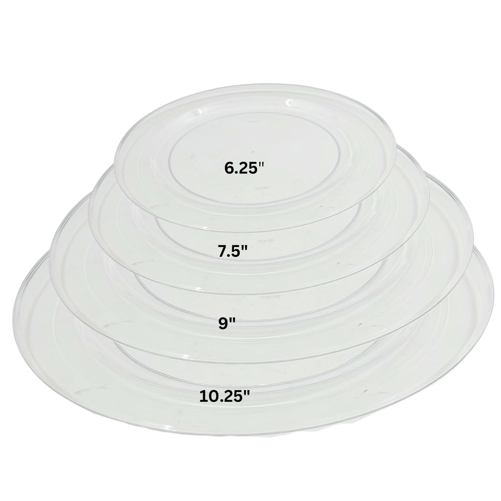 *WHOLESALE* 10.25" Clear Plate Heavy weight Plastic Dinner Magnificence 240/Case