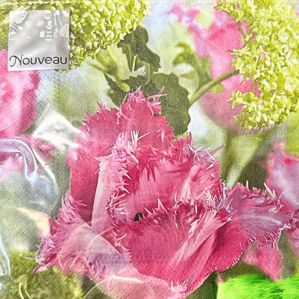 Paper Lunch Napkins Pink Santander 20 Pack