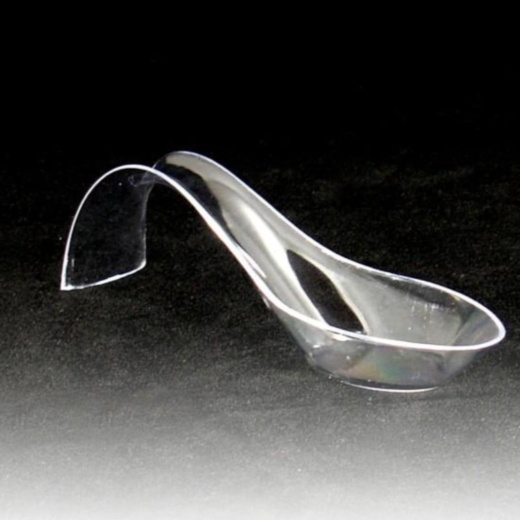 Mini Clear Plastic Presentation Spoon 5 oz