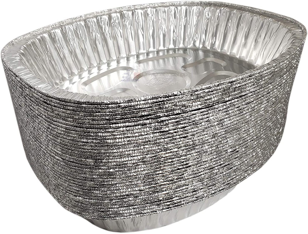 *WHOLESALE* Large Oval Turkey Roaster Pans Aluminum Disposable 100/case