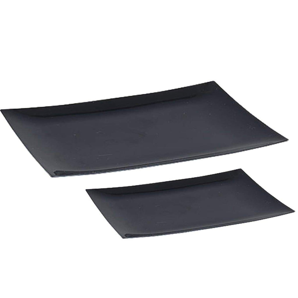 13" Serving Tray Black Plastic