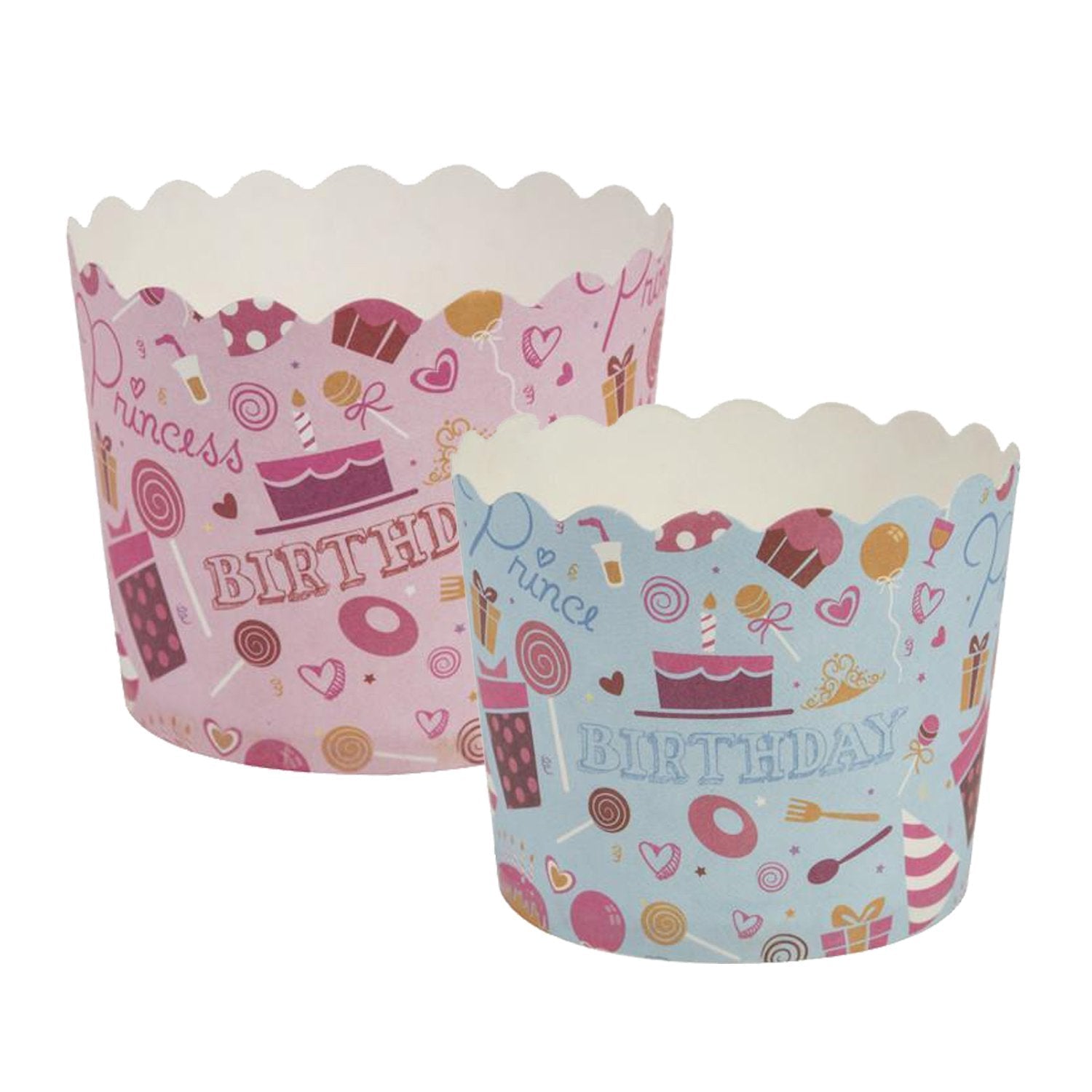 Pink Bday Baking Cups 20 Pack
