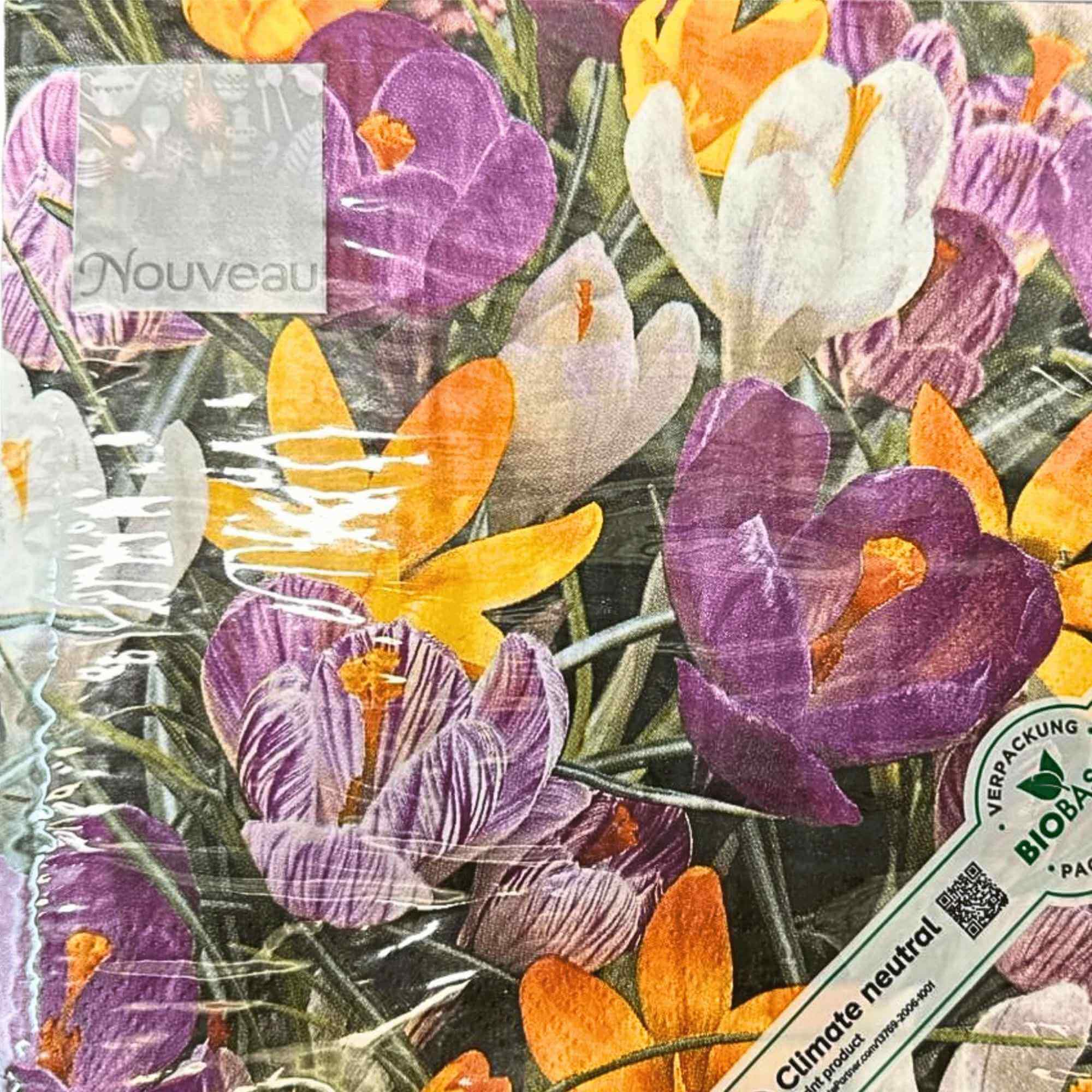 Paper Lunch Napkins Mix Flower 20 Pack