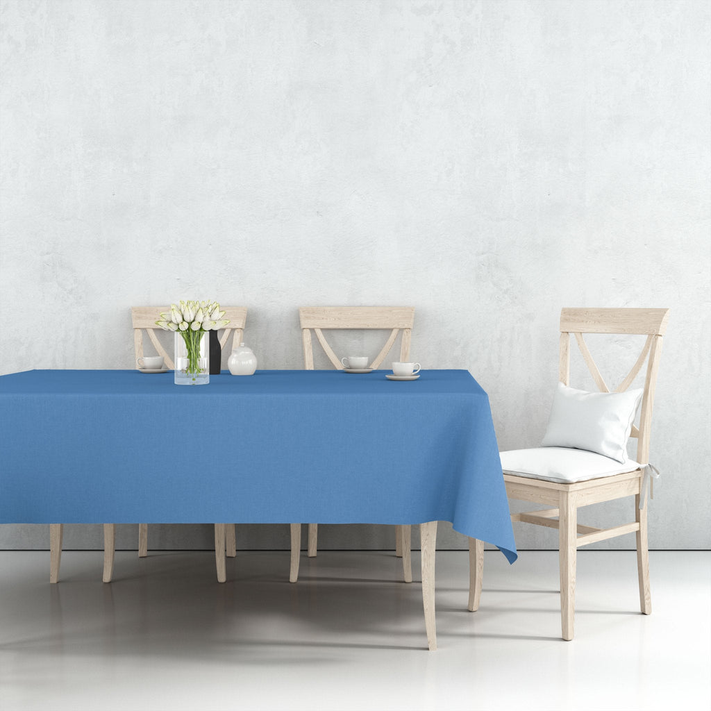 *WHOLESALE* 54''X108'' Medium Blue Rectangular Table cover Disposable Plastic 48/Case