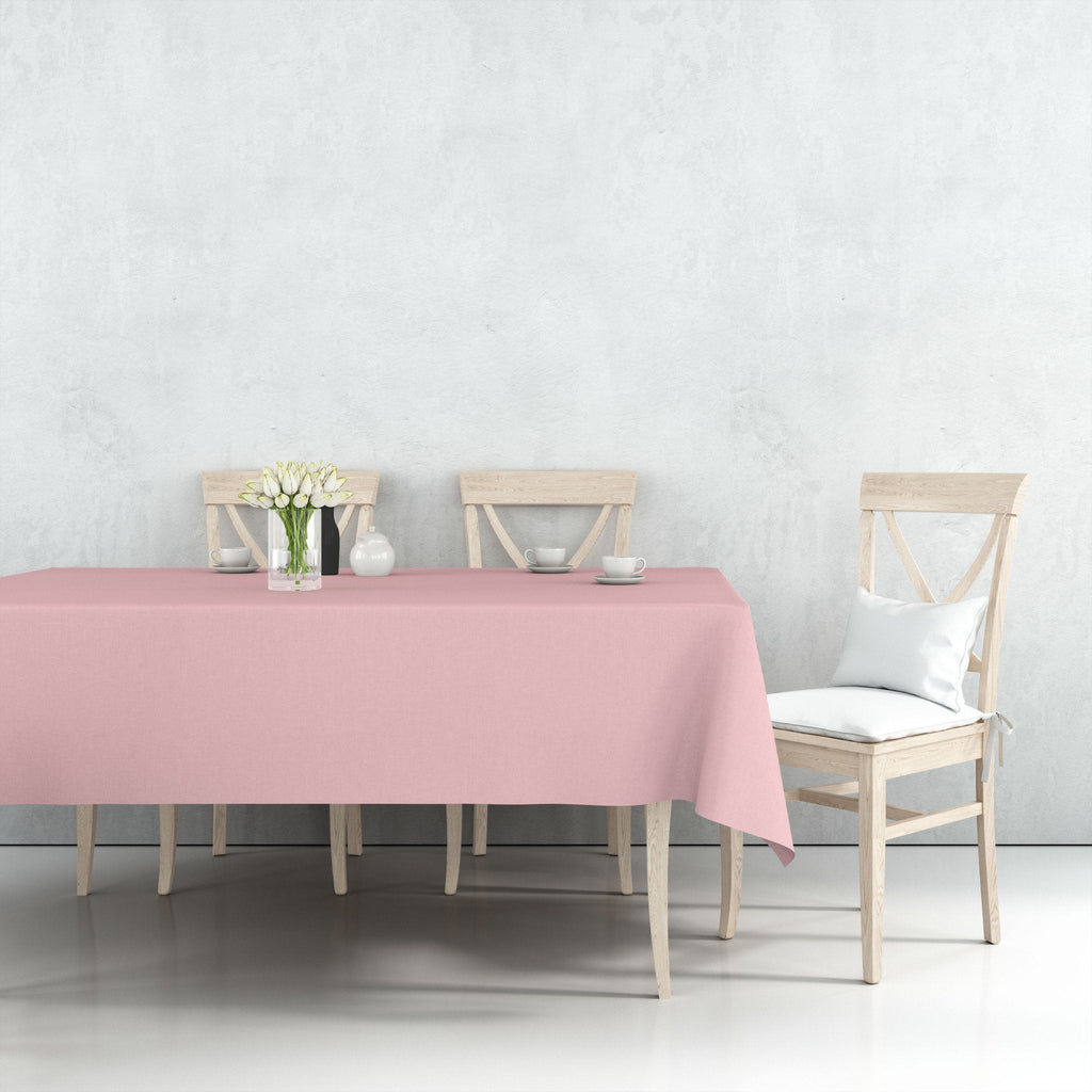 *WHOLESALE* 54'' X 108'' Light Pink Rectangular Table cover Disposable Plastic 48/Case