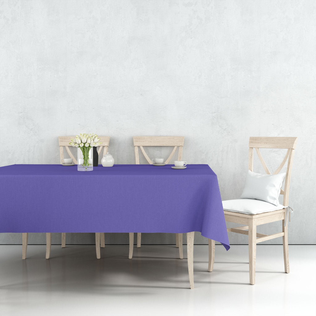 *WHOLESALE* 54'' X 108'' Purple Rectangular Table cover Disposable Plastic 48/Case