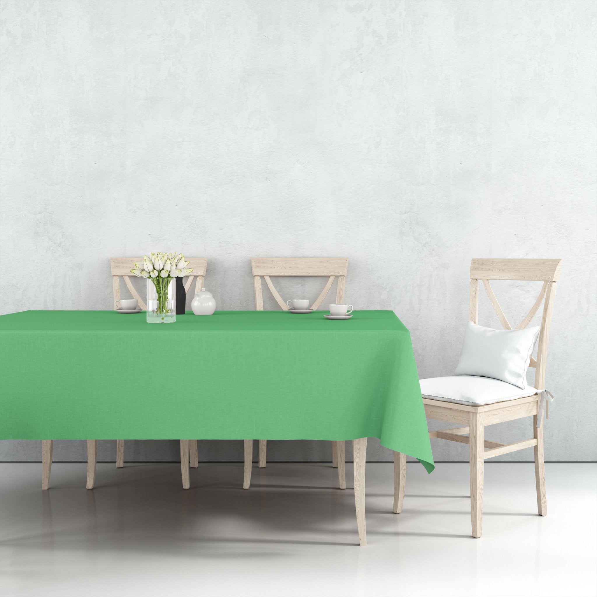 *WHOLESALE* 54''X18'' Green Rectangular Table cover Disposable Plastic 48/Case