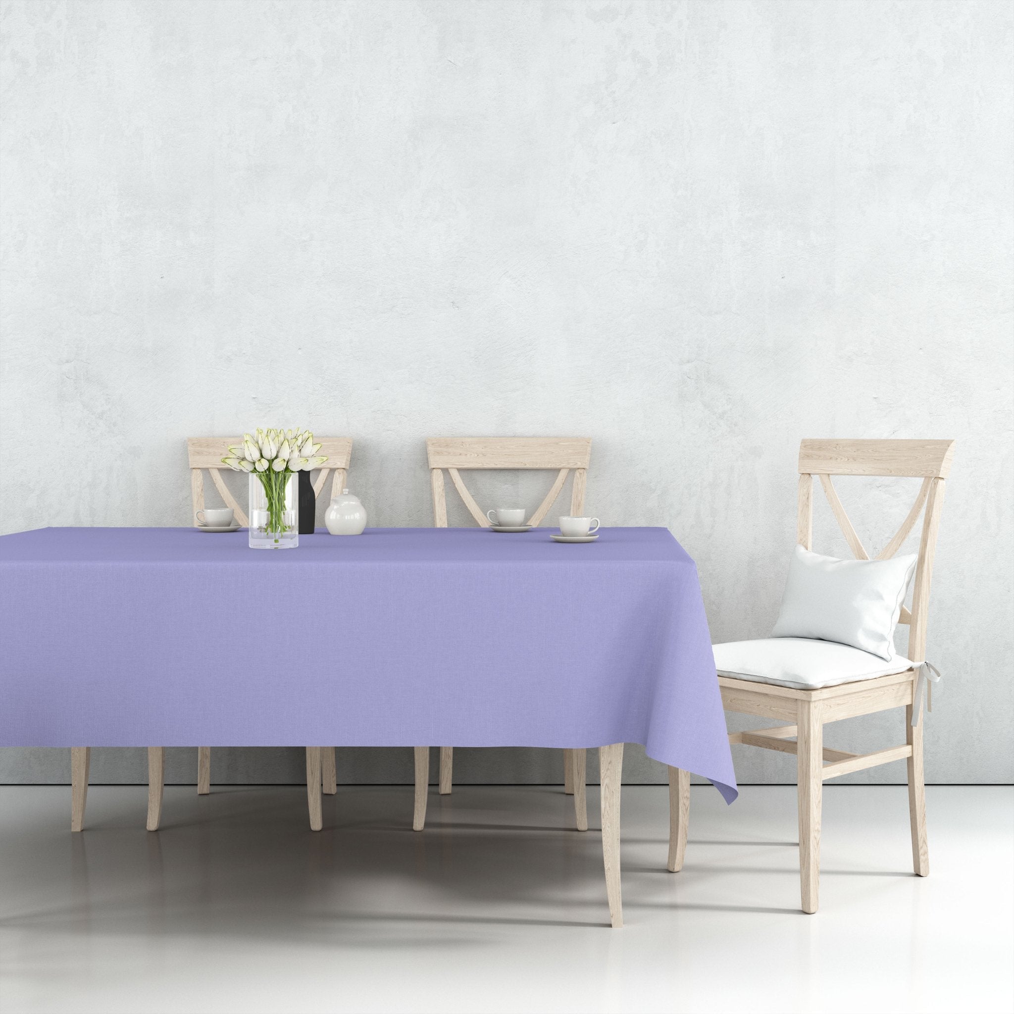 *WHOLESALE* 54'' X 108'' Hydrangea Rectangular Table cover Disposable Plastic 48/Case