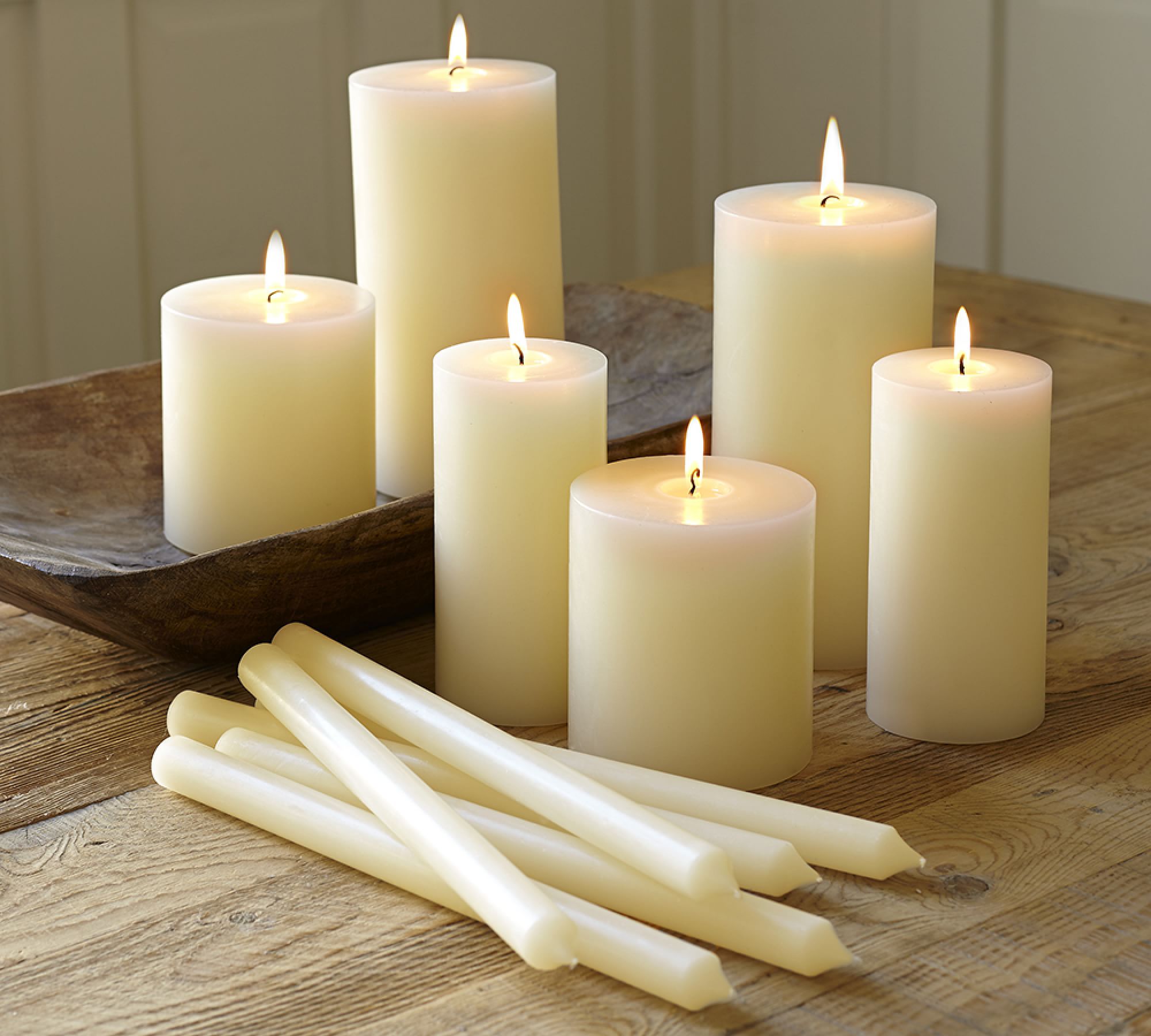 3"x3" Unscented Red Pillar Candle