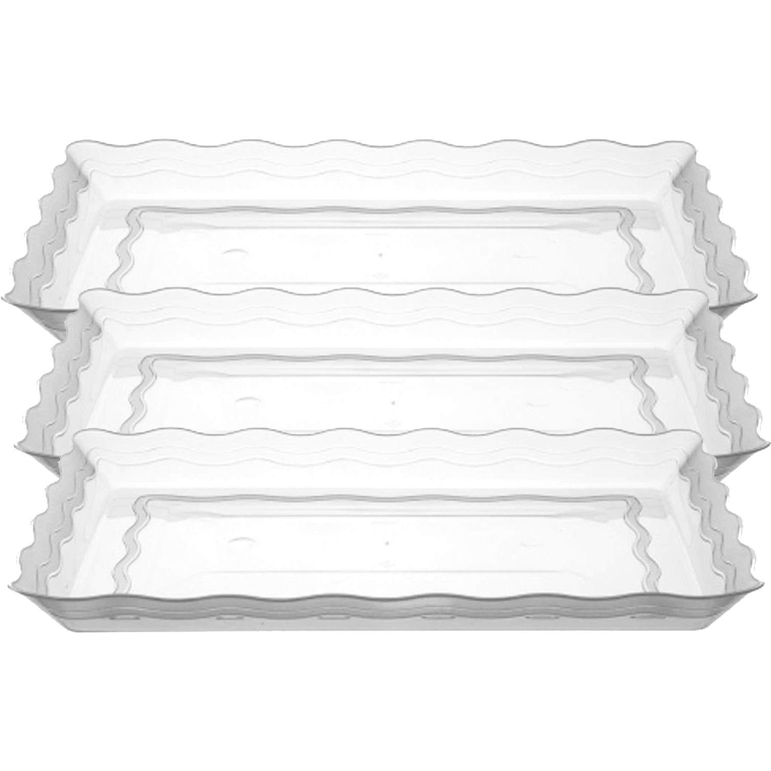 9" x 13" Rectangle Plastic Clear Plastic Tray