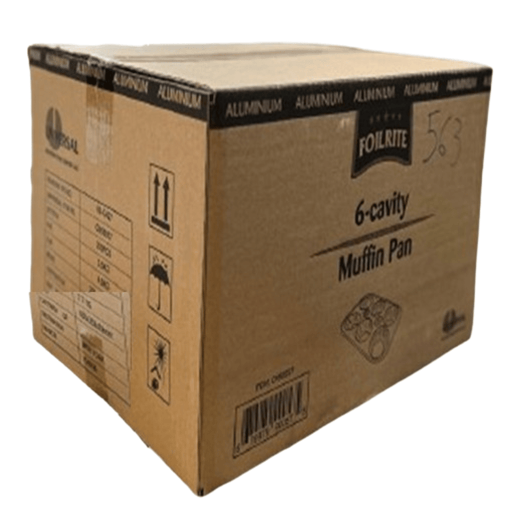 *WHOLESALE* Muffin Pan 6 cup Disposable Aluminum  200/Case